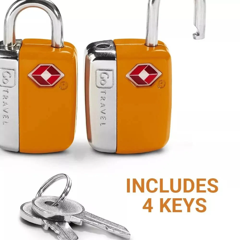 Go Travel Key Lock Twin Padlocks TSA