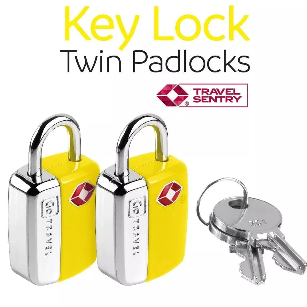 Go Travel Key Lock Twin Padlocks TSA