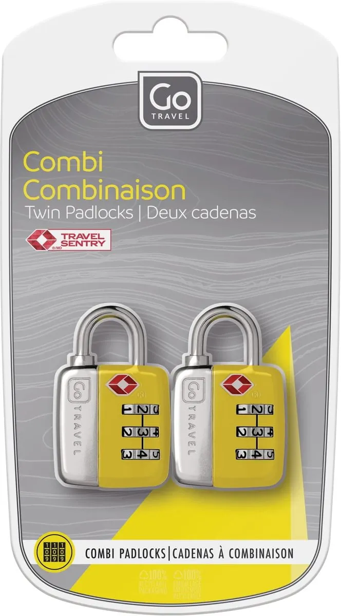 Go Travel Twin TSA Combi Padlocks