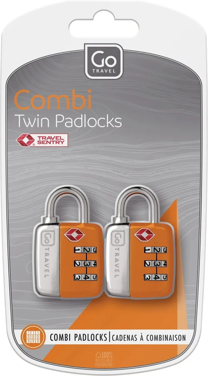 Go Travel Twin TSA Combi Padlocks