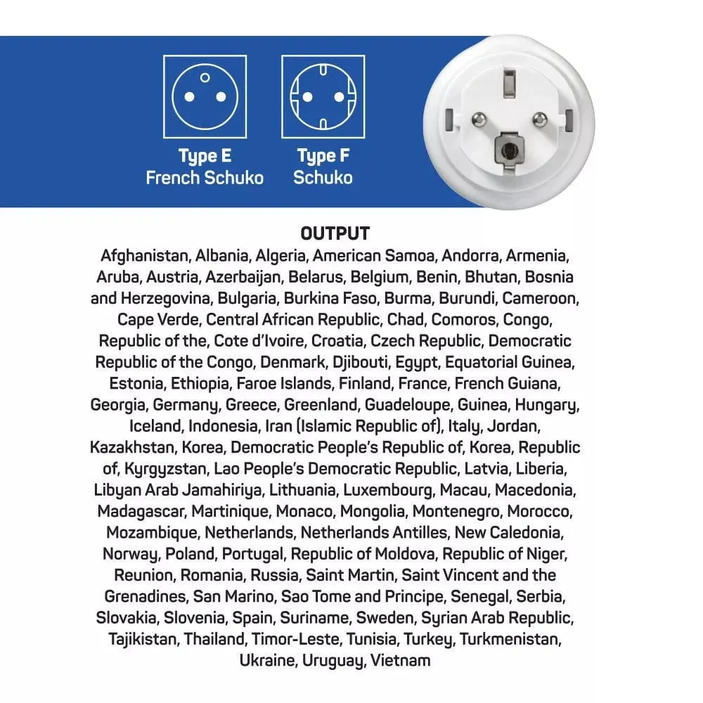 Go Travel USA-EU Adaptor