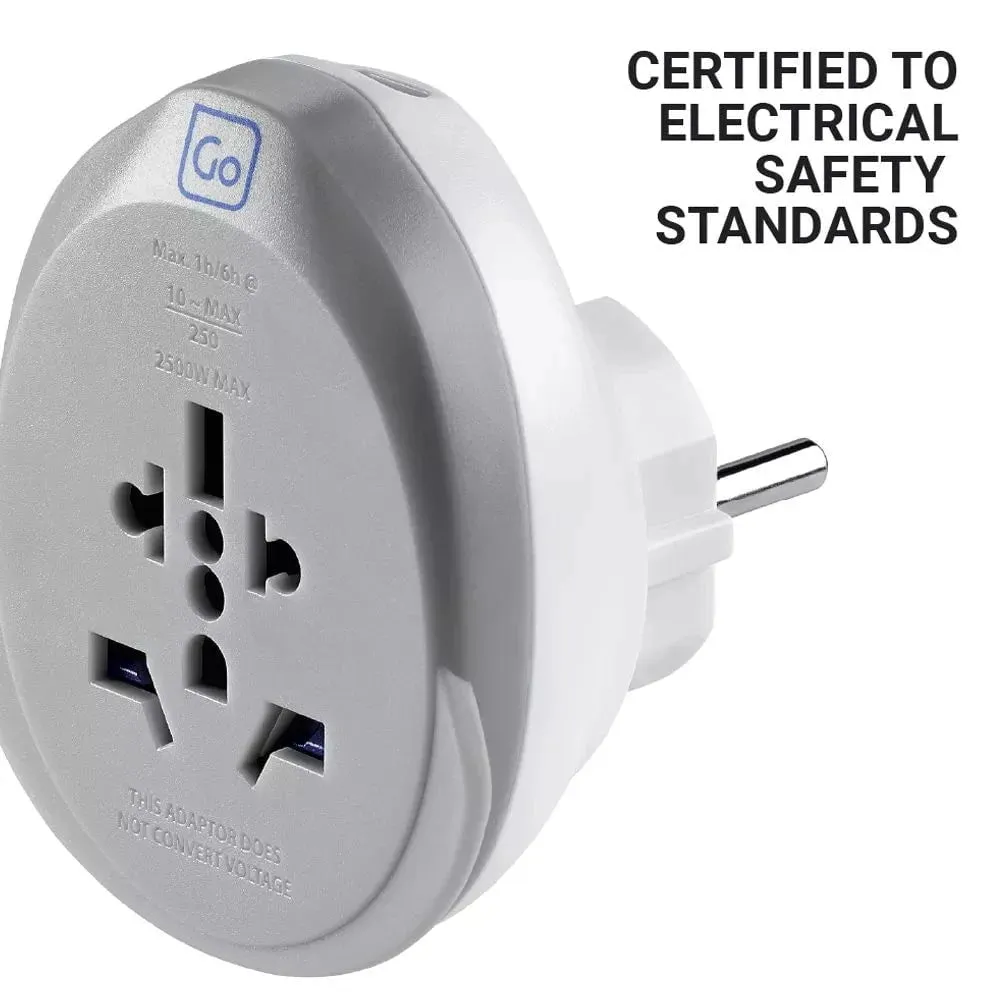 Go Travel World - EU USB-C Adaptor   (25W)