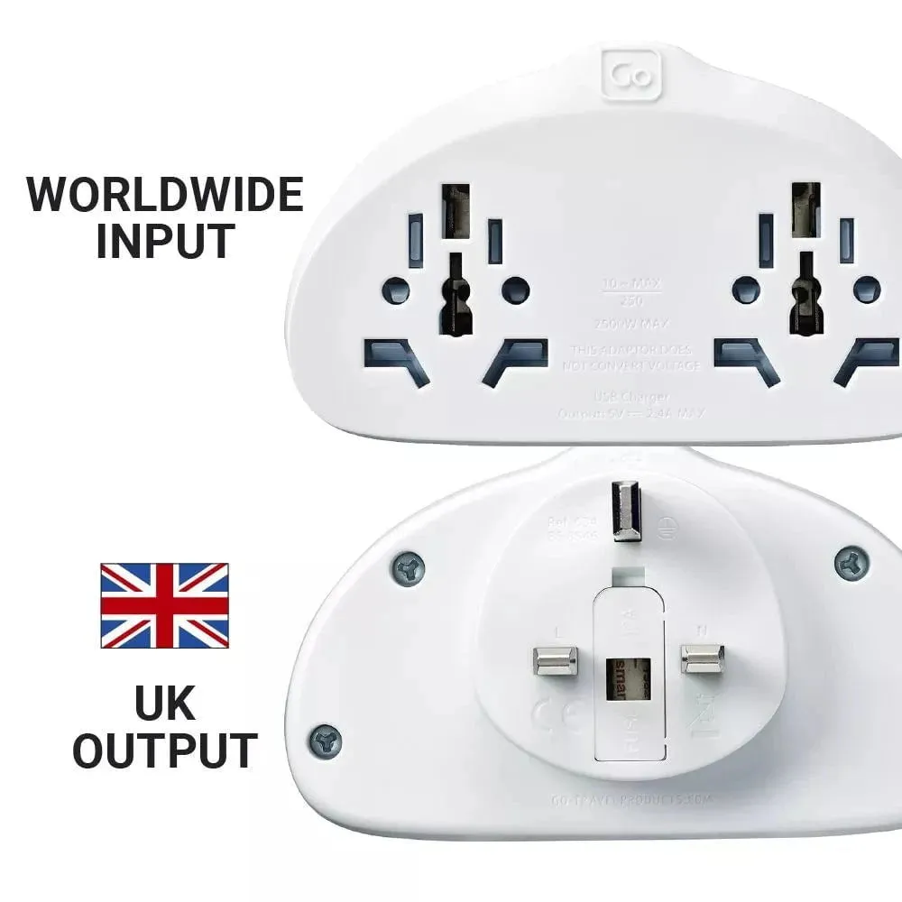 Go Travel World-UK Duo Adaptor   USB
