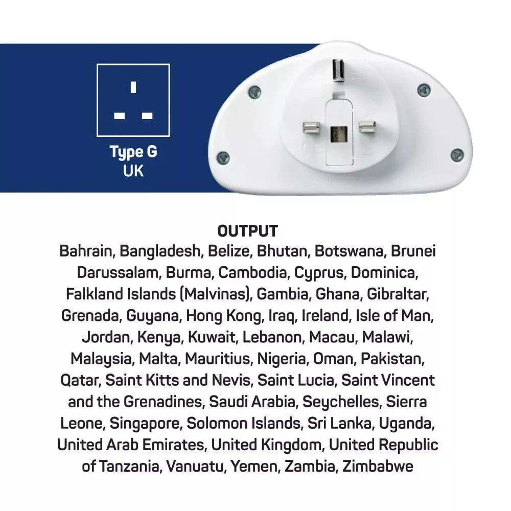 Go Travel World-UK Duo Adaptor   USB