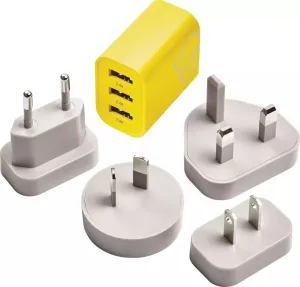 Go Travel Worldwide 3 Port USB-A Charger