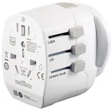 Go Travel Worldwide Adapter with Twin USB Ports