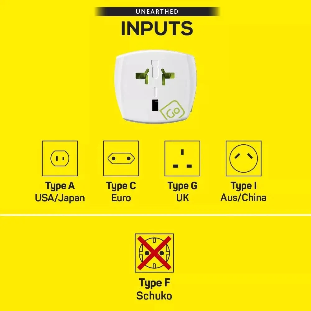 Go Travel Worldwide Adaptor (Unearthed)
