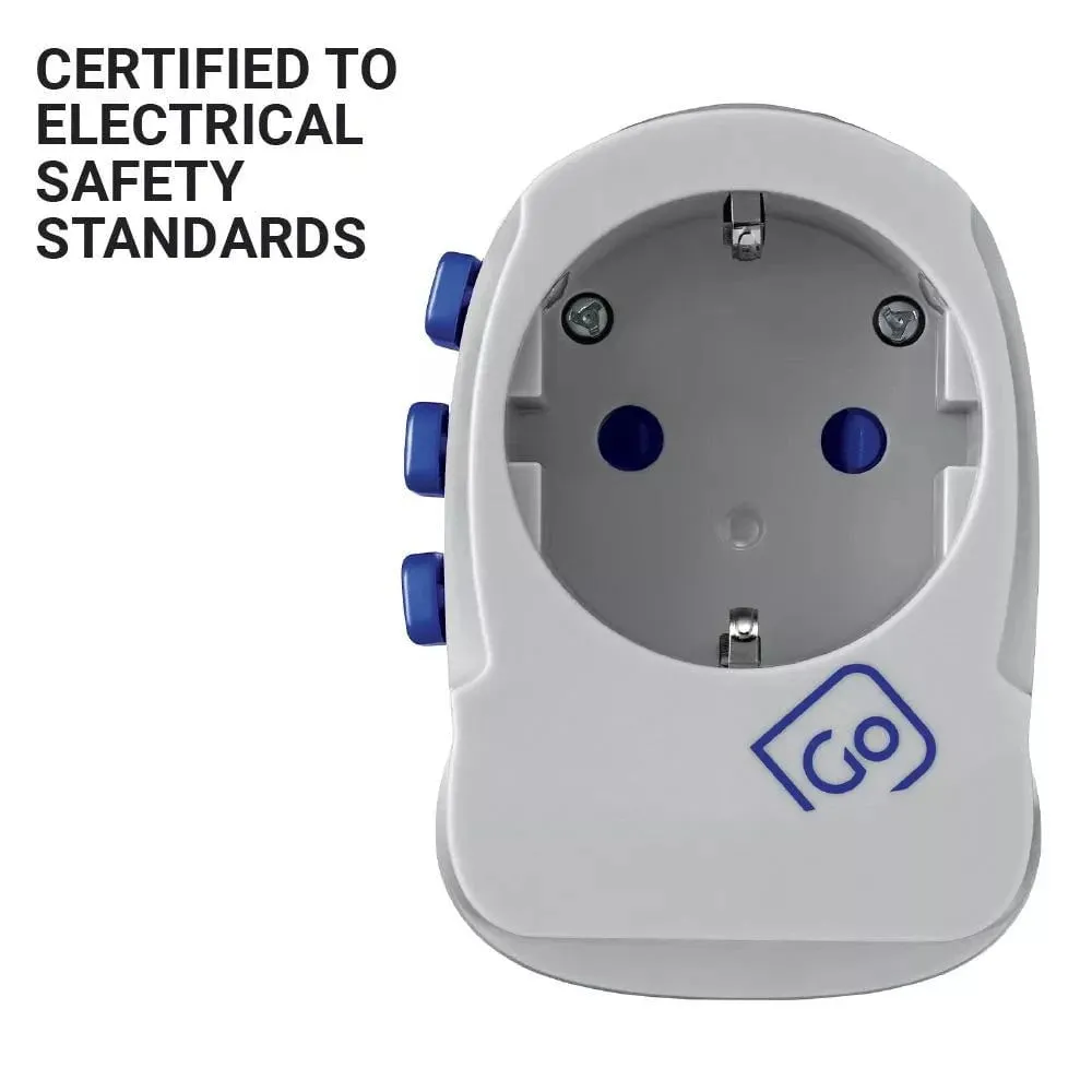 Go Travel Worldwide Adaptor   USB-A & USB-C