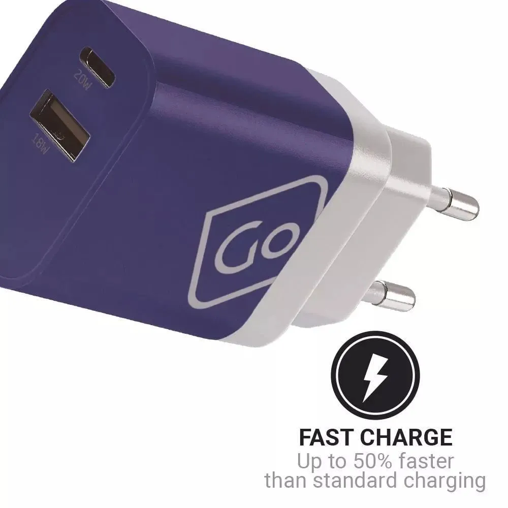 Go Travel Worldwide USB-A & USB-C Charger  
