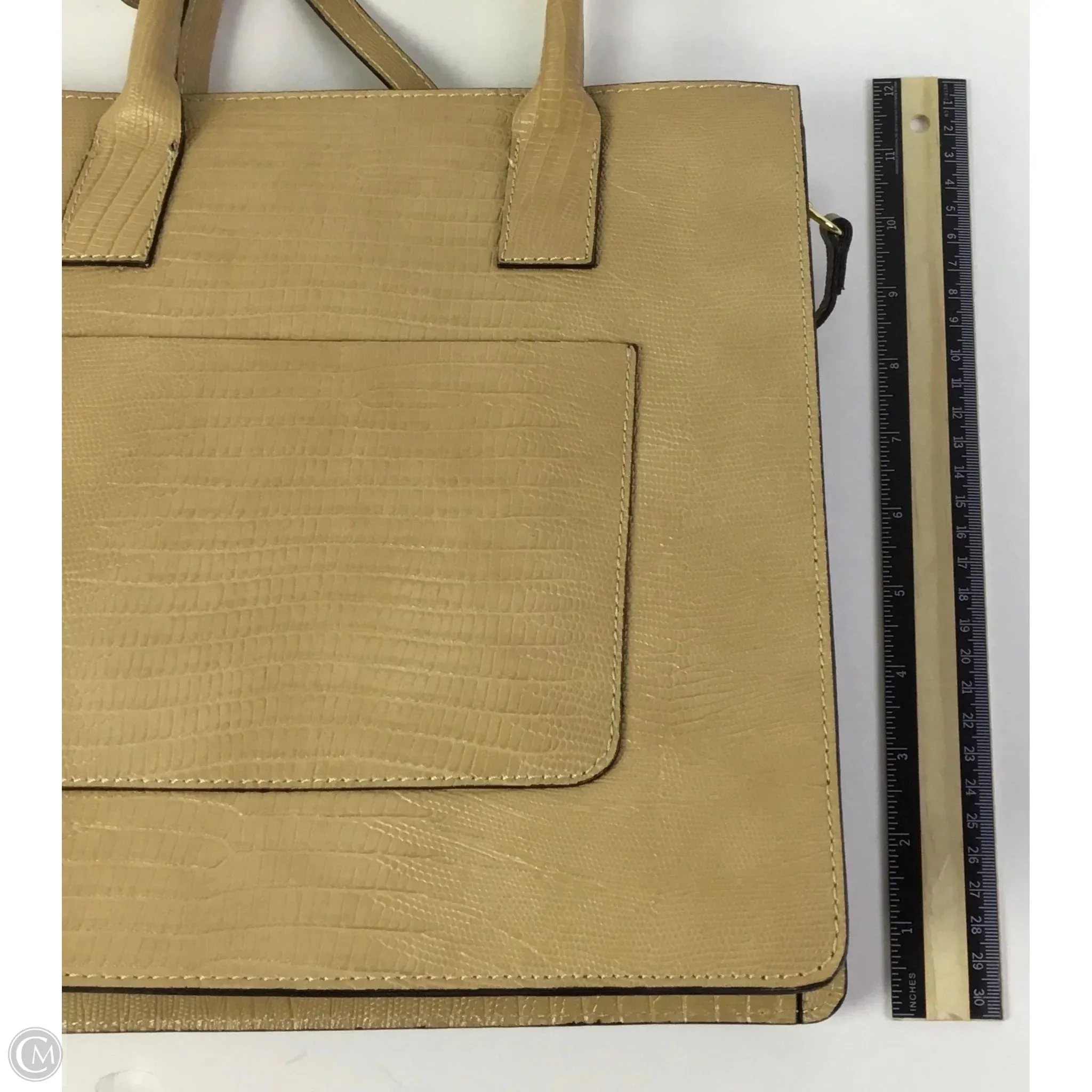 Handbag Leather By Clothes Mentor, Size: Large