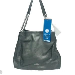 Handbag Leather Designer By Coach