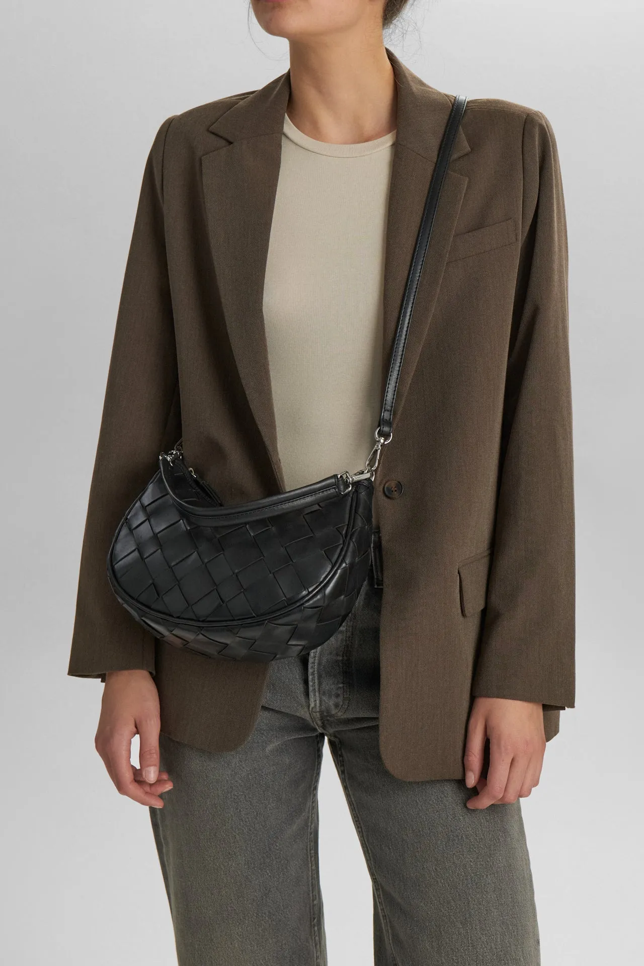 HeliaMBG Crossbody Bag, Antique Woven