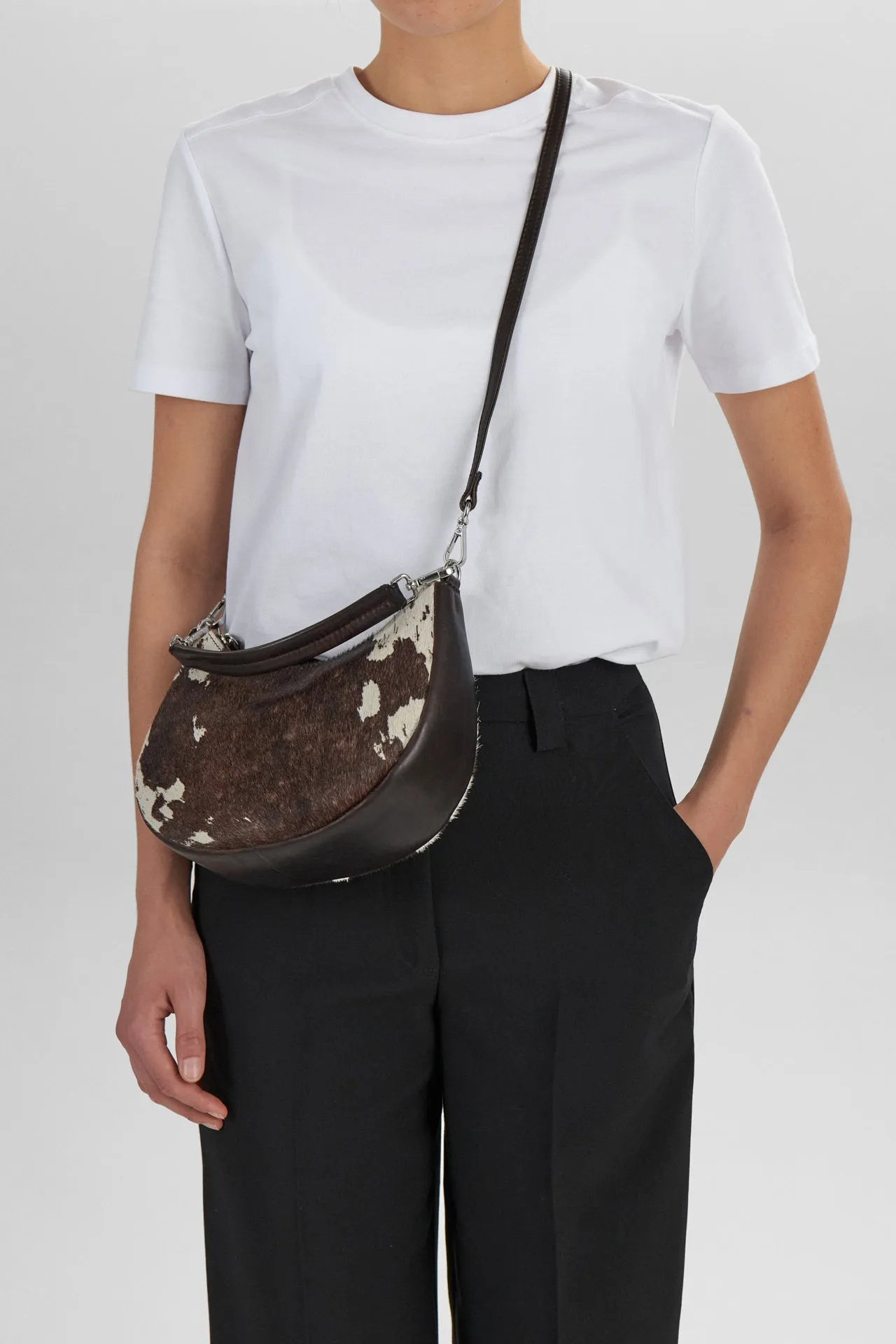 HeliaMBG Crossbody Bag, Cow Print