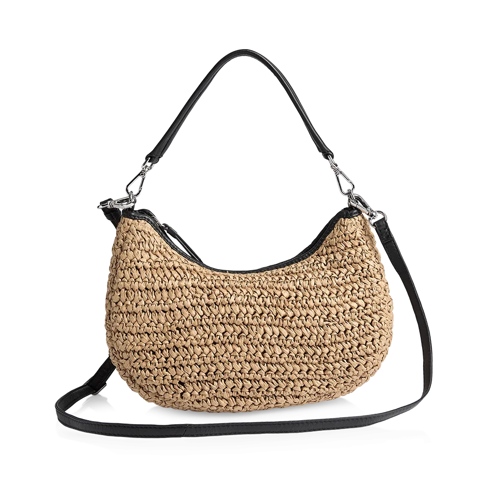 HeliaMBG Crossbody Bag, Raffia