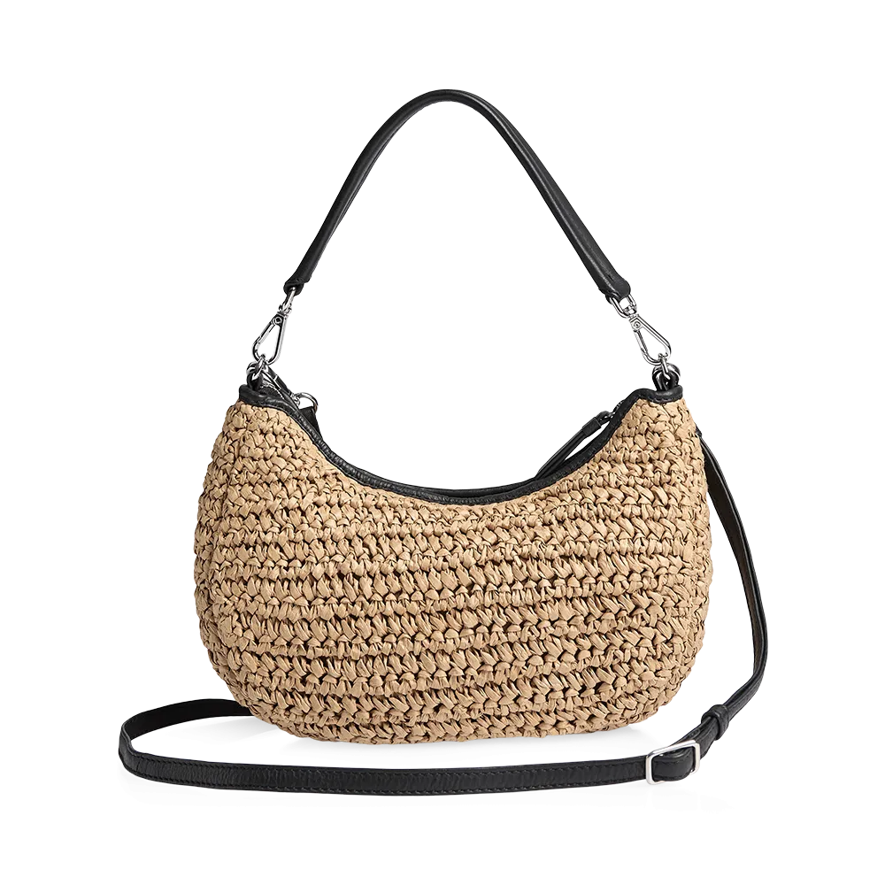 HeliaMBG Crossbody Bag, Raffia