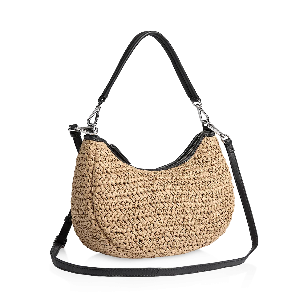 HeliaMBG Crossbody Bag, Raffia
