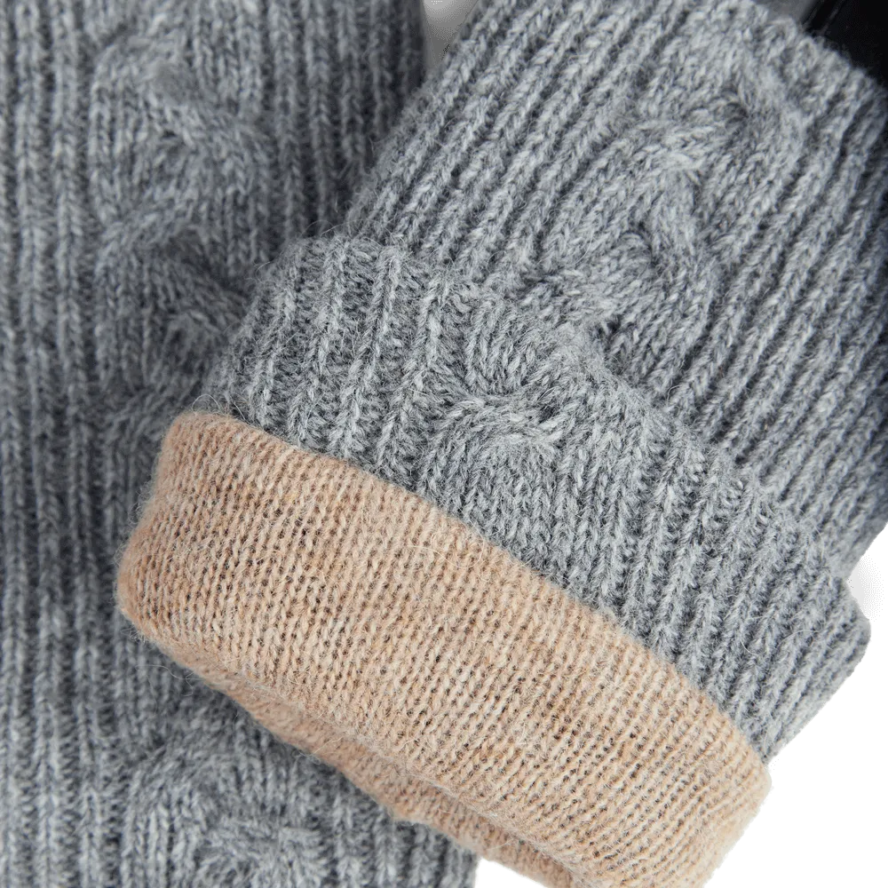 HellyMBG Gloves, Cable Knit