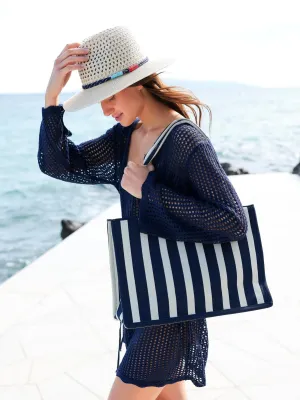 Isla Stripe Boxy Tote