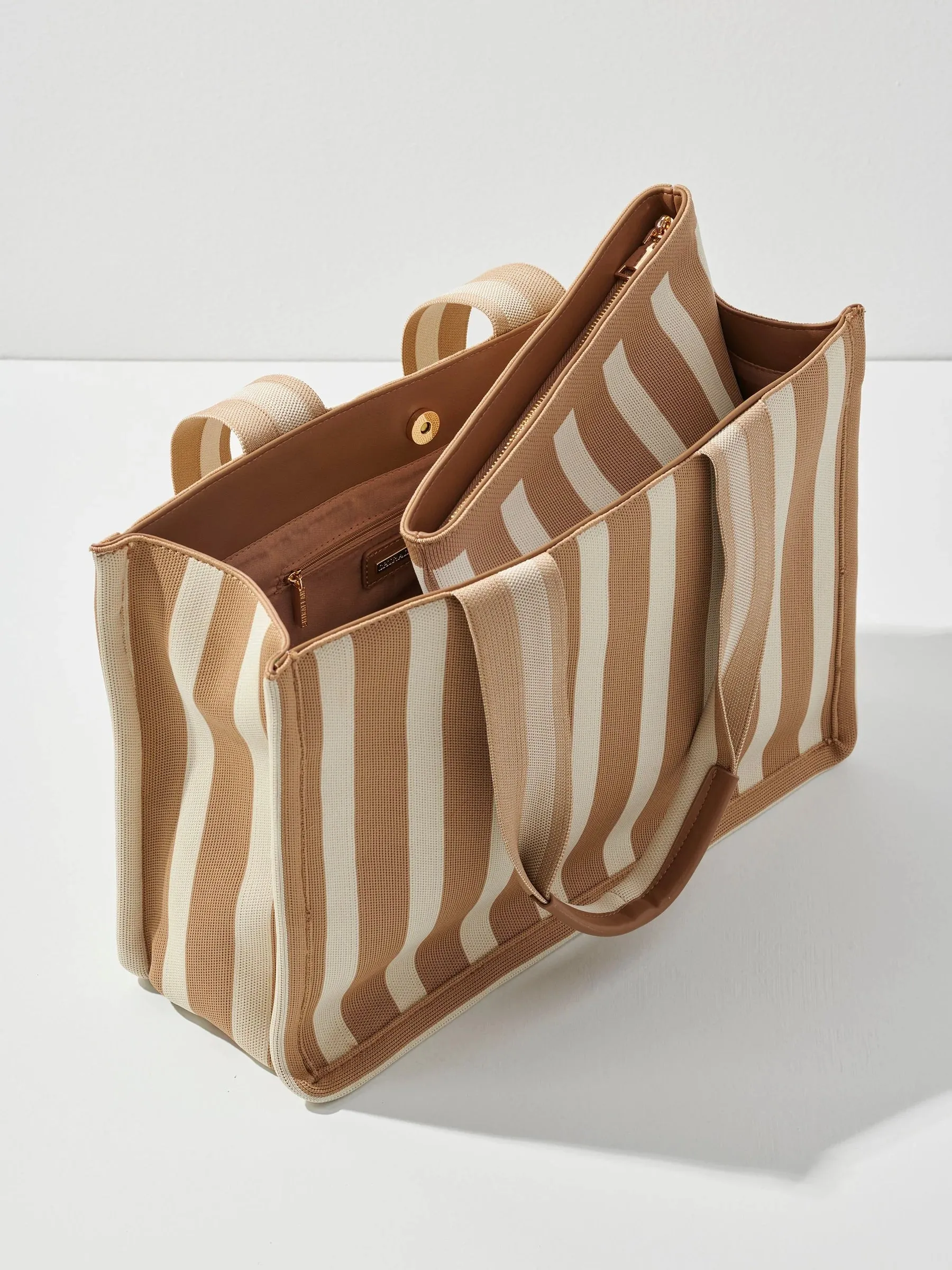 Isla Stripe Boxy Tote