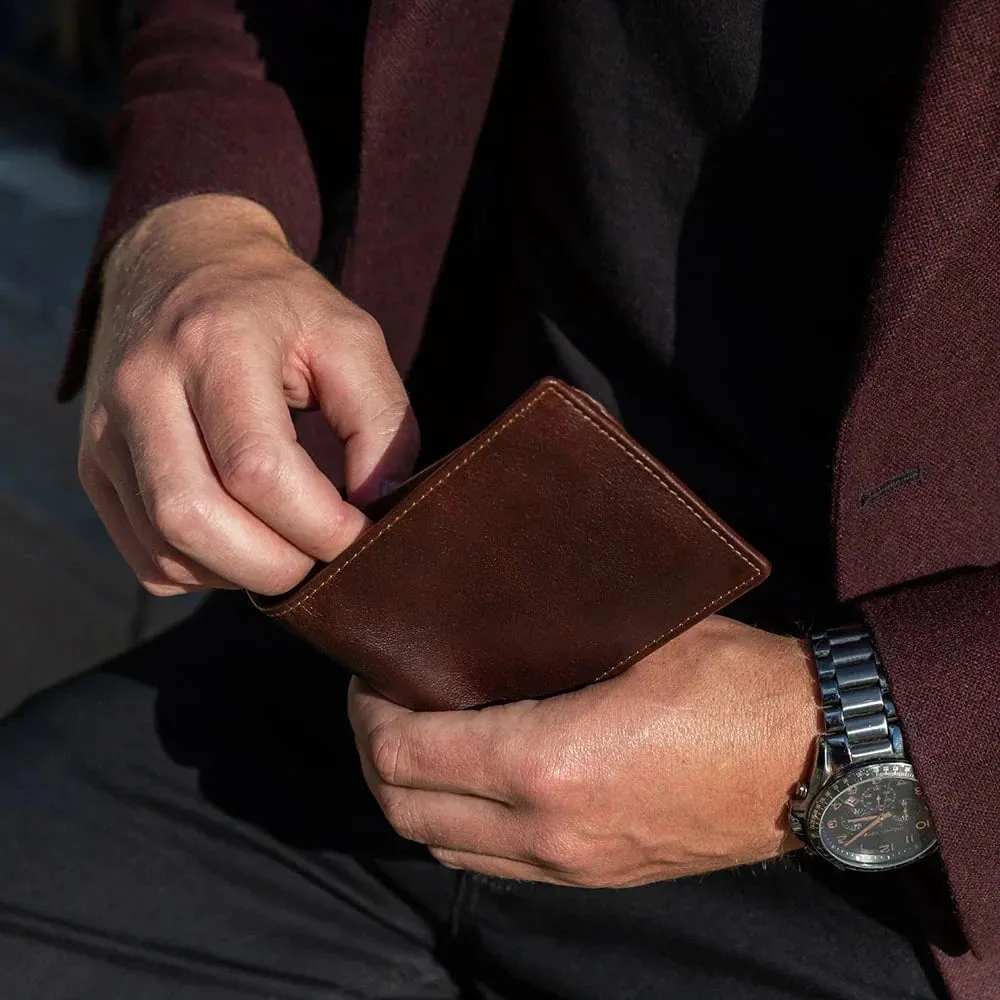 Jack Georges Voyager Bifold Wallet with ID Flap