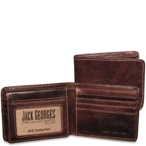 Jack Georges Voyager Bifold Wallet with ID Flap