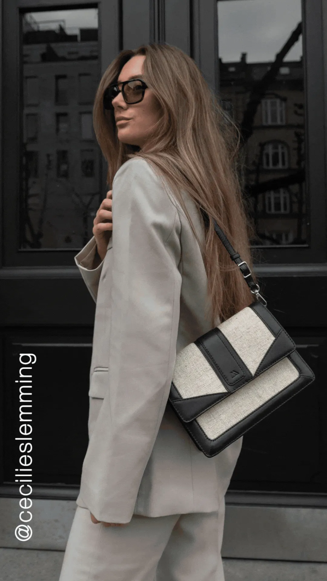 JaneMBG Crossbody Bag, Canvas Mix