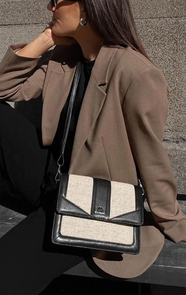 JaneMBG Crossbody Bag, Canvas Mix