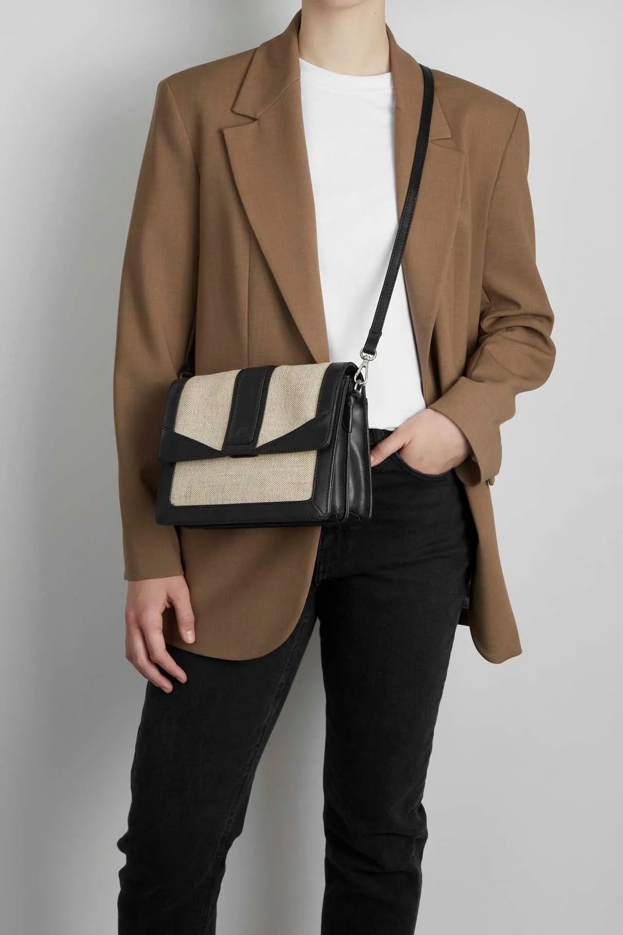 JaneMBG Crossbody Bag, Canvas Mix