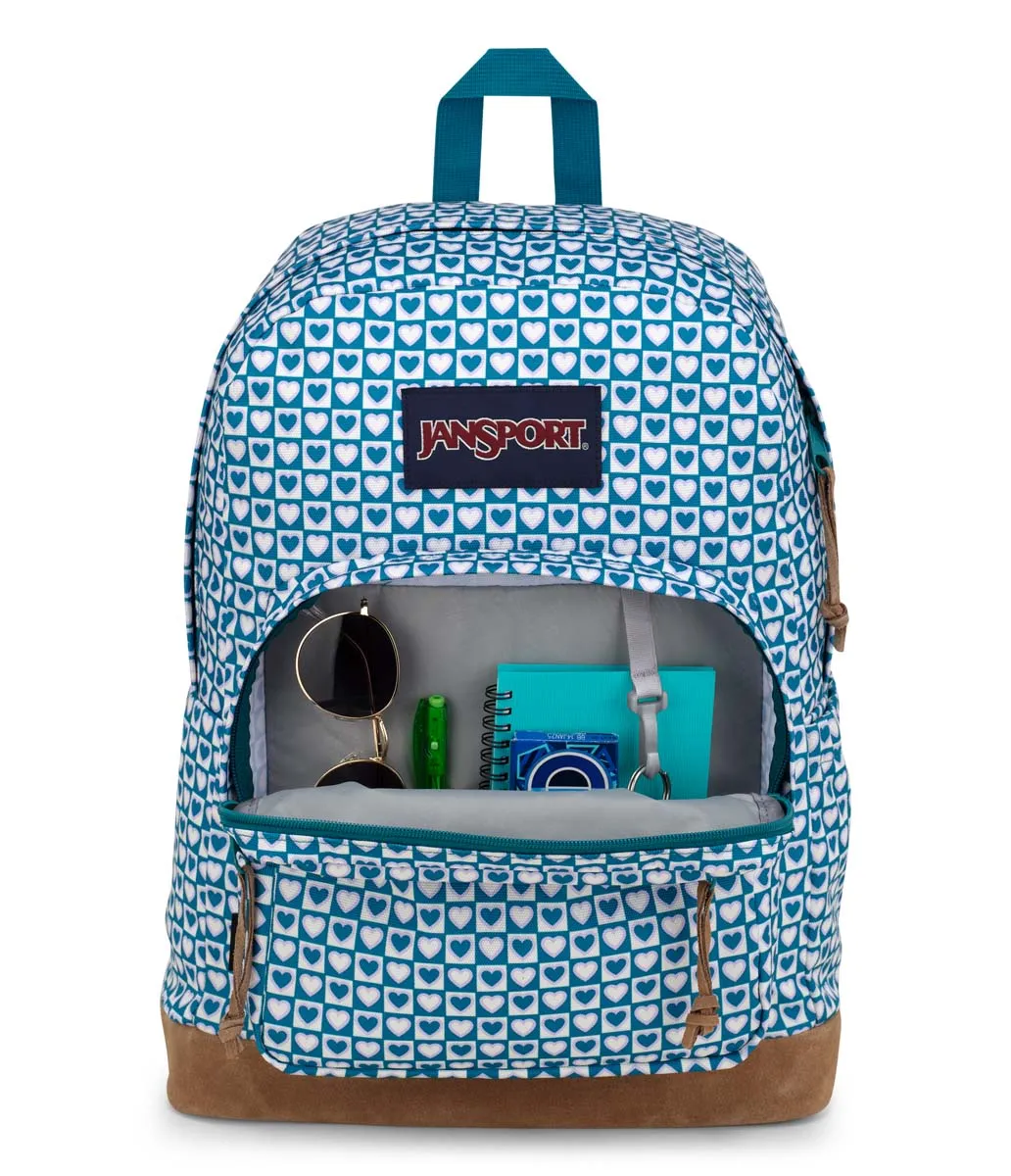 JanSport Right Pack Backpack - Hyped Hearts Green