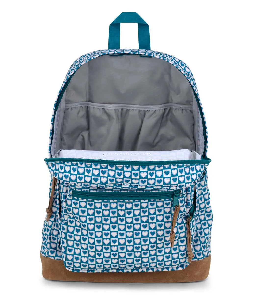 JanSport Right Pack Backpack - Hyped Hearts Green