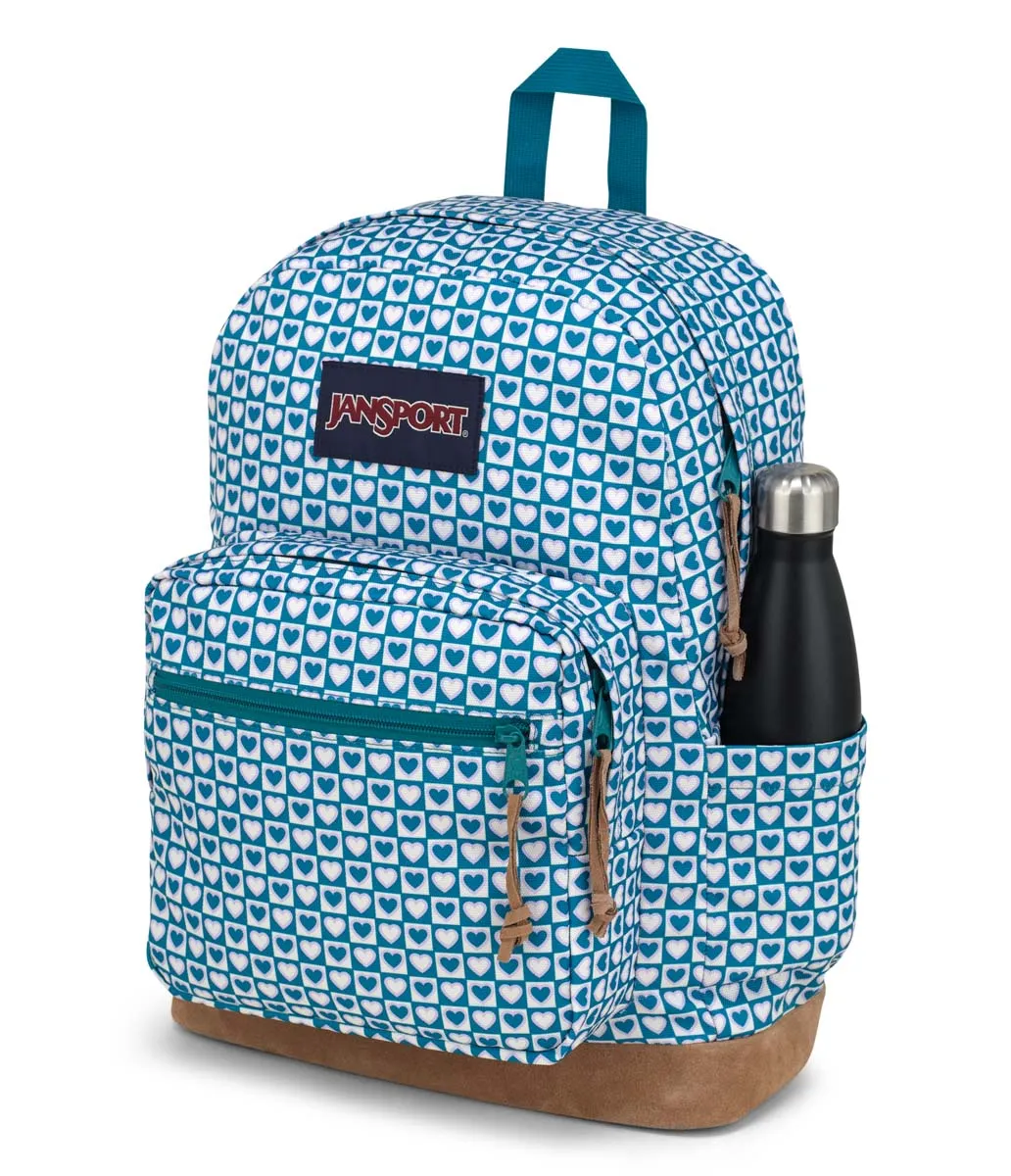 JanSport Right Pack Backpack - Hyped Hearts Green