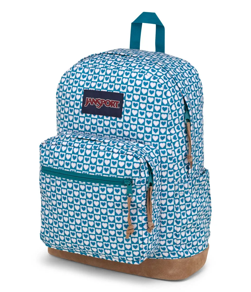 JanSport Right Pack Backpack - Hyped Hearts Green