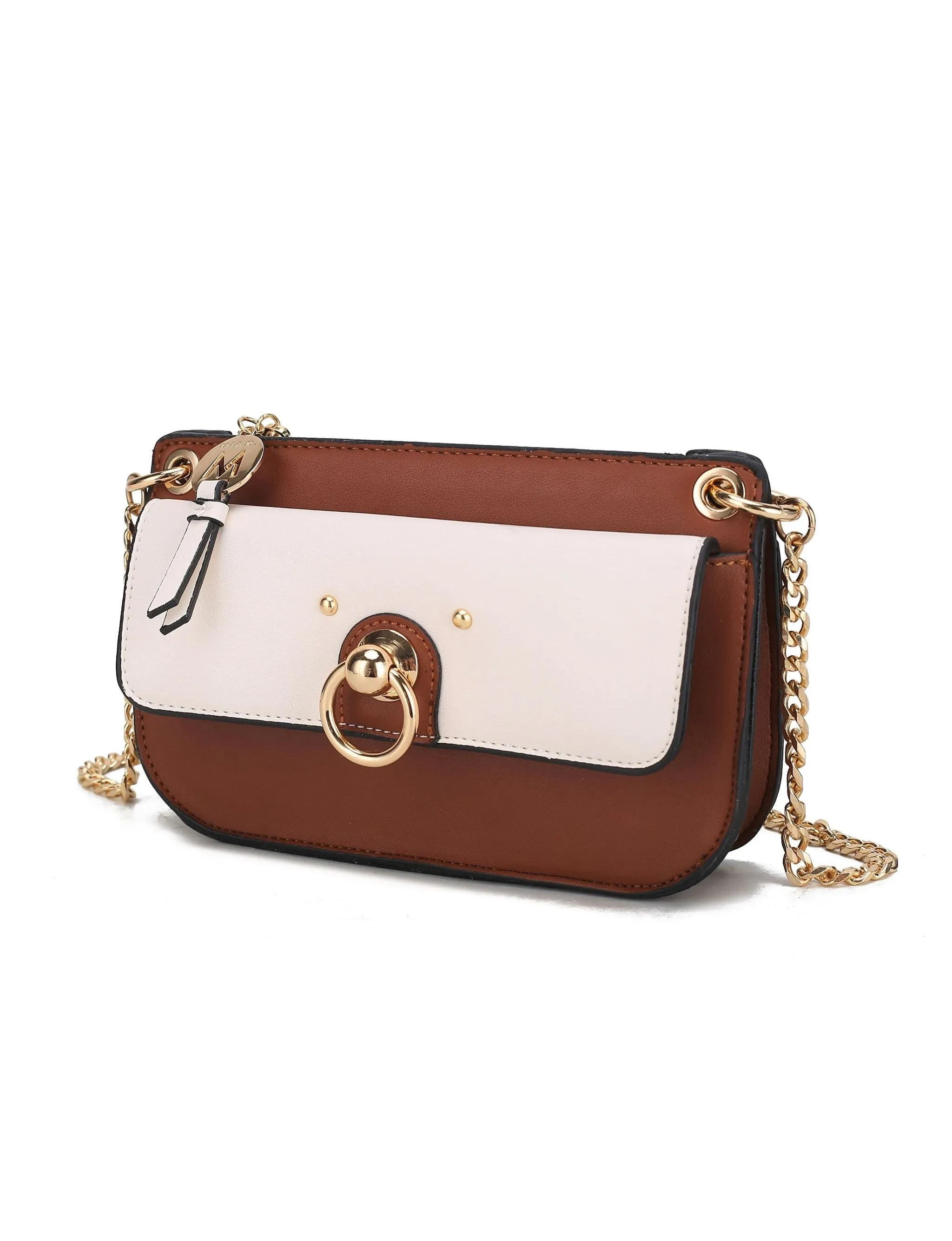 Jill Vegan Leather Women’s Color Block Crossbody Bag