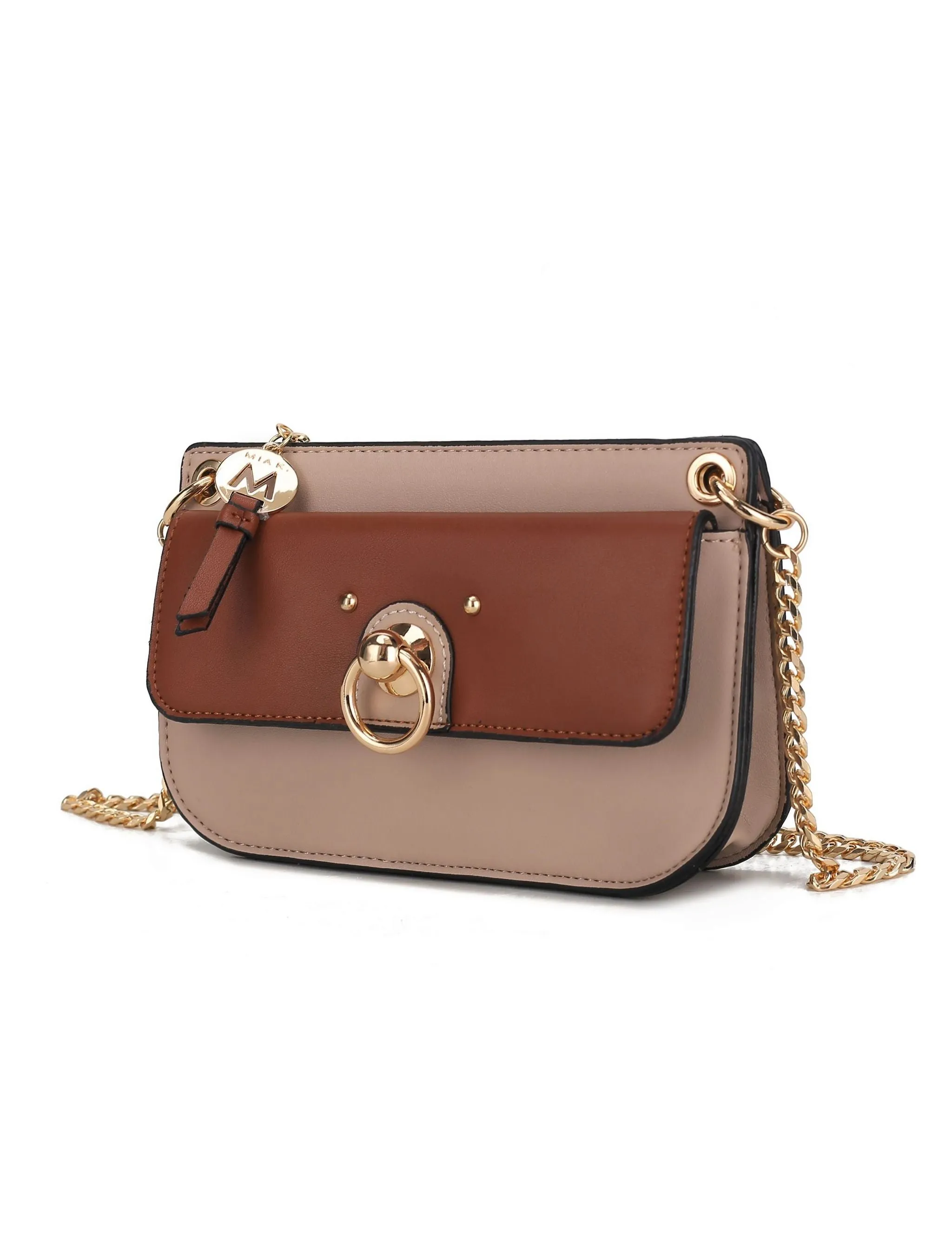 Jill Vegan Leather Women’s Color Block Crossbody Bag