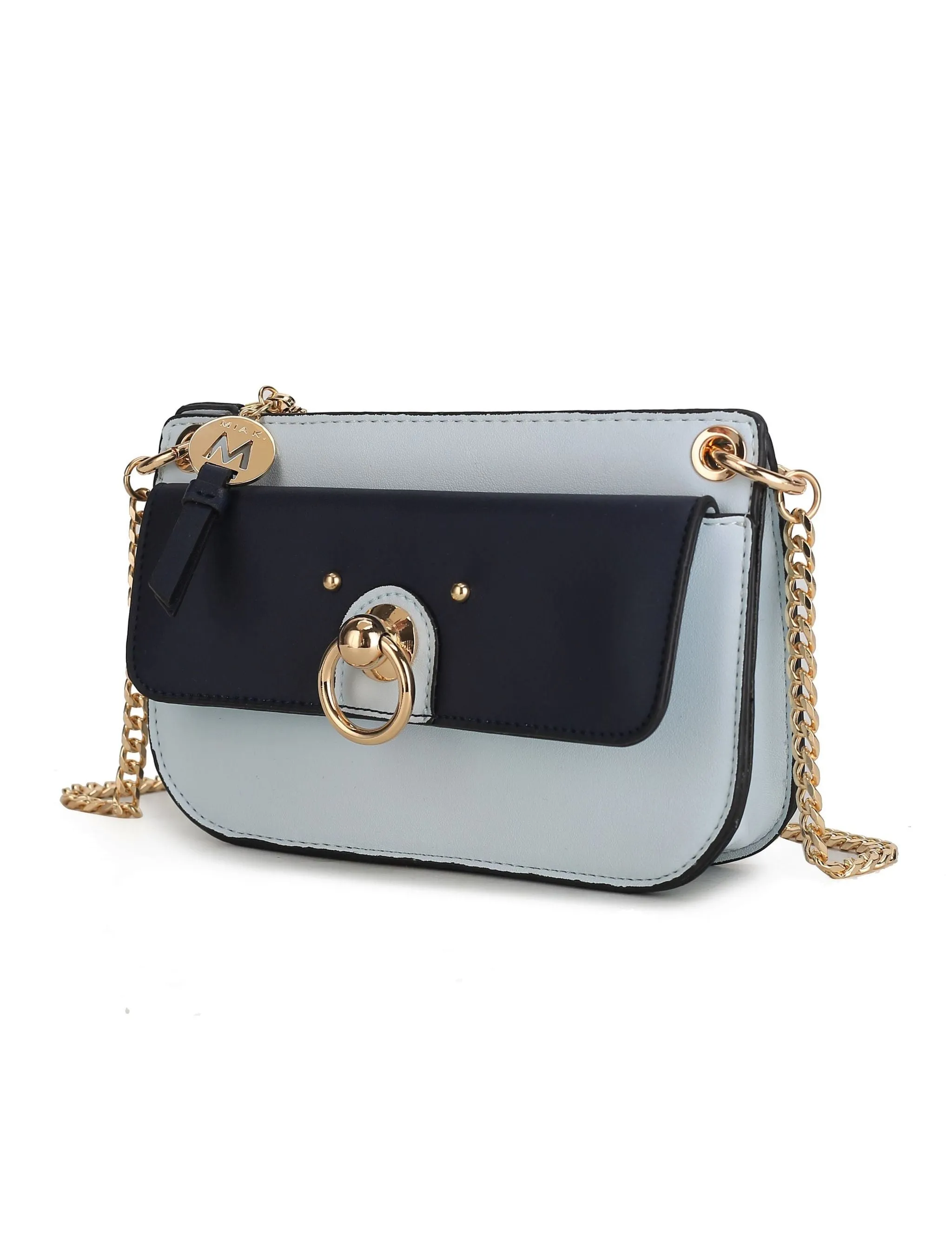 Jill Vegan Leather Women’s Color Block Crossbody Bag