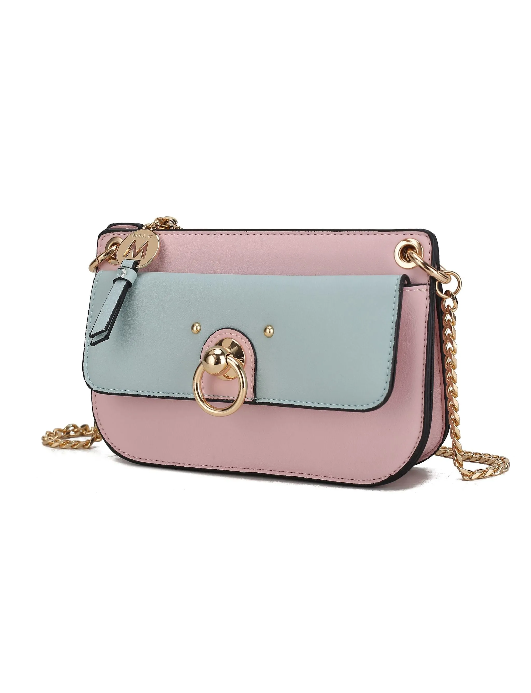 Jill Vegan Leather Women’s Color Block Crossbody Bag