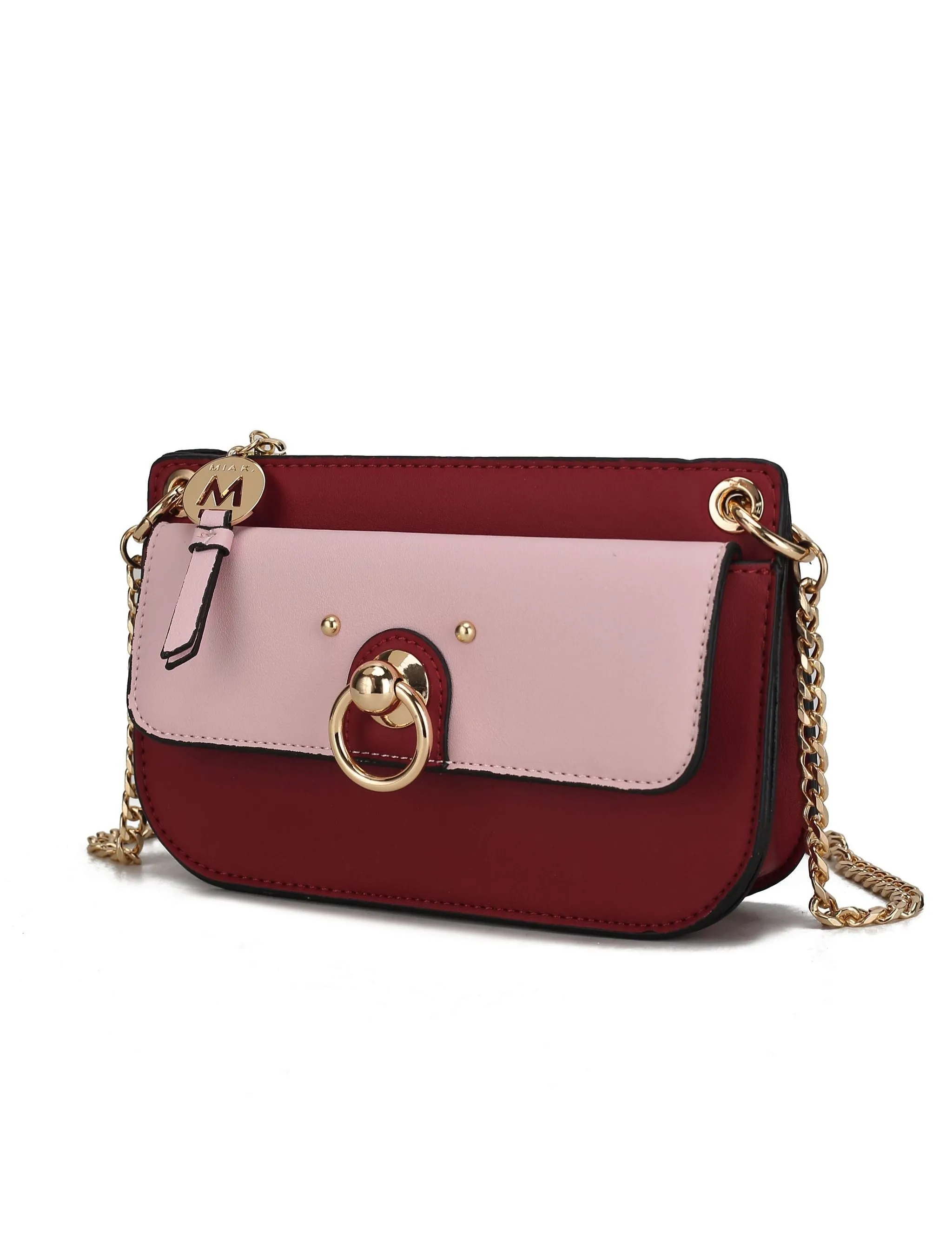 Jill Vegan Leather Women’s Color Block Crossbody Bag