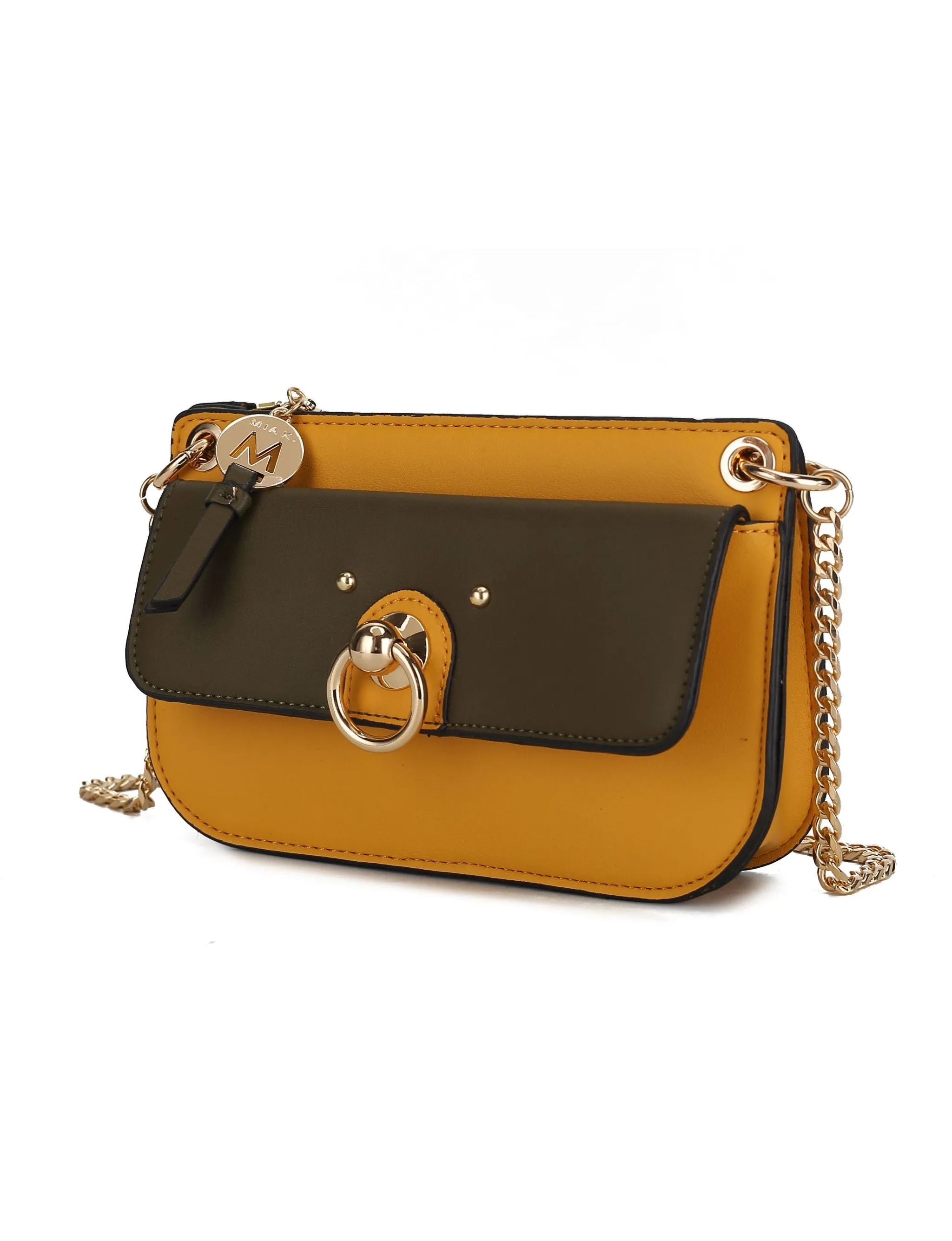 Jill Vegan Leather Women’s Color Block Crossbody Bag
