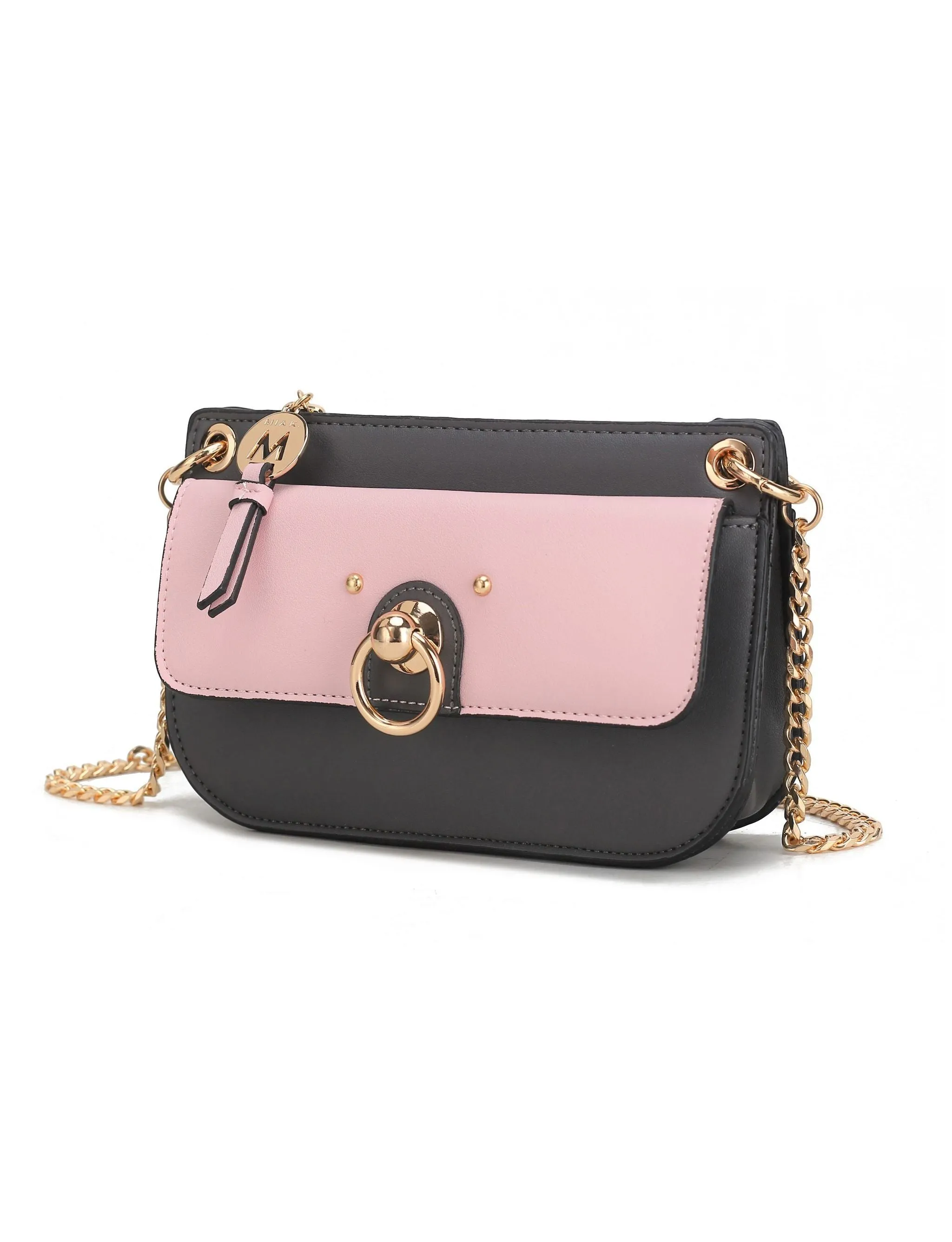 Jill Vegan Leather Women’s Color Block Crossbody Bag
