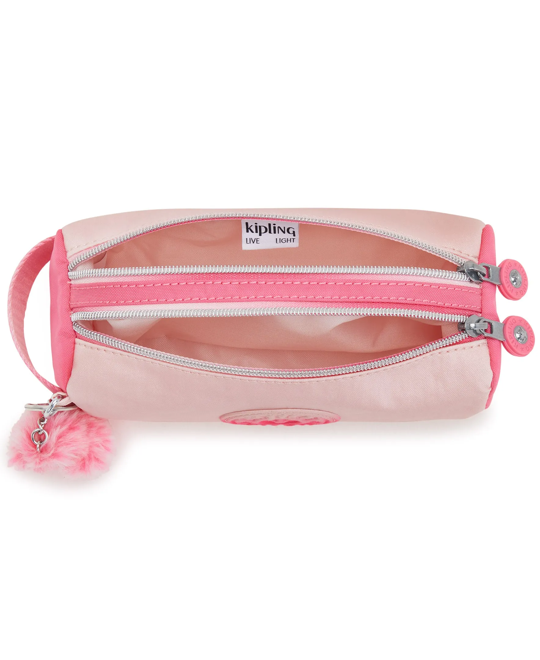 Kipling Allie Pencil Case - Blush Met Bl