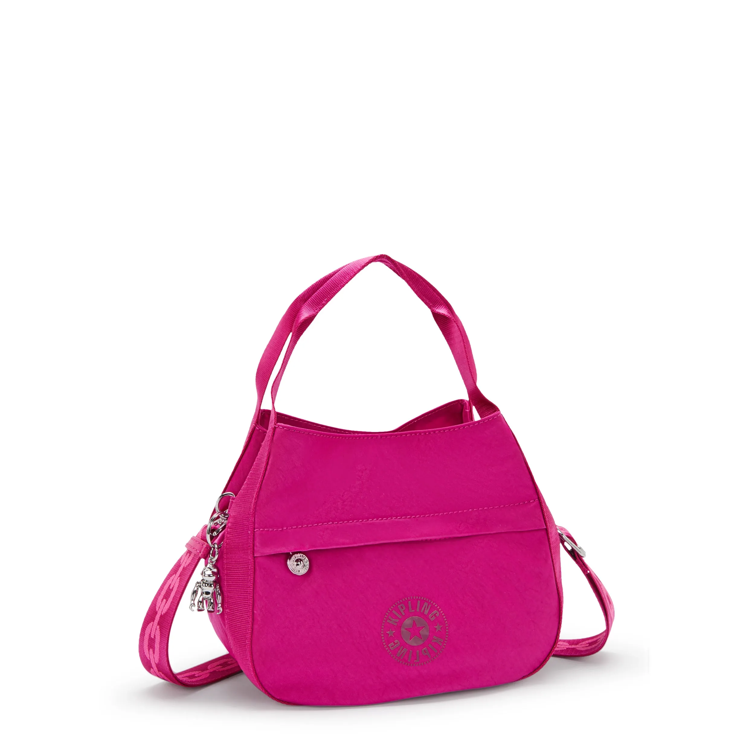 Kipling Bahar Satin Shoulder Bag - Fuchsia Night
