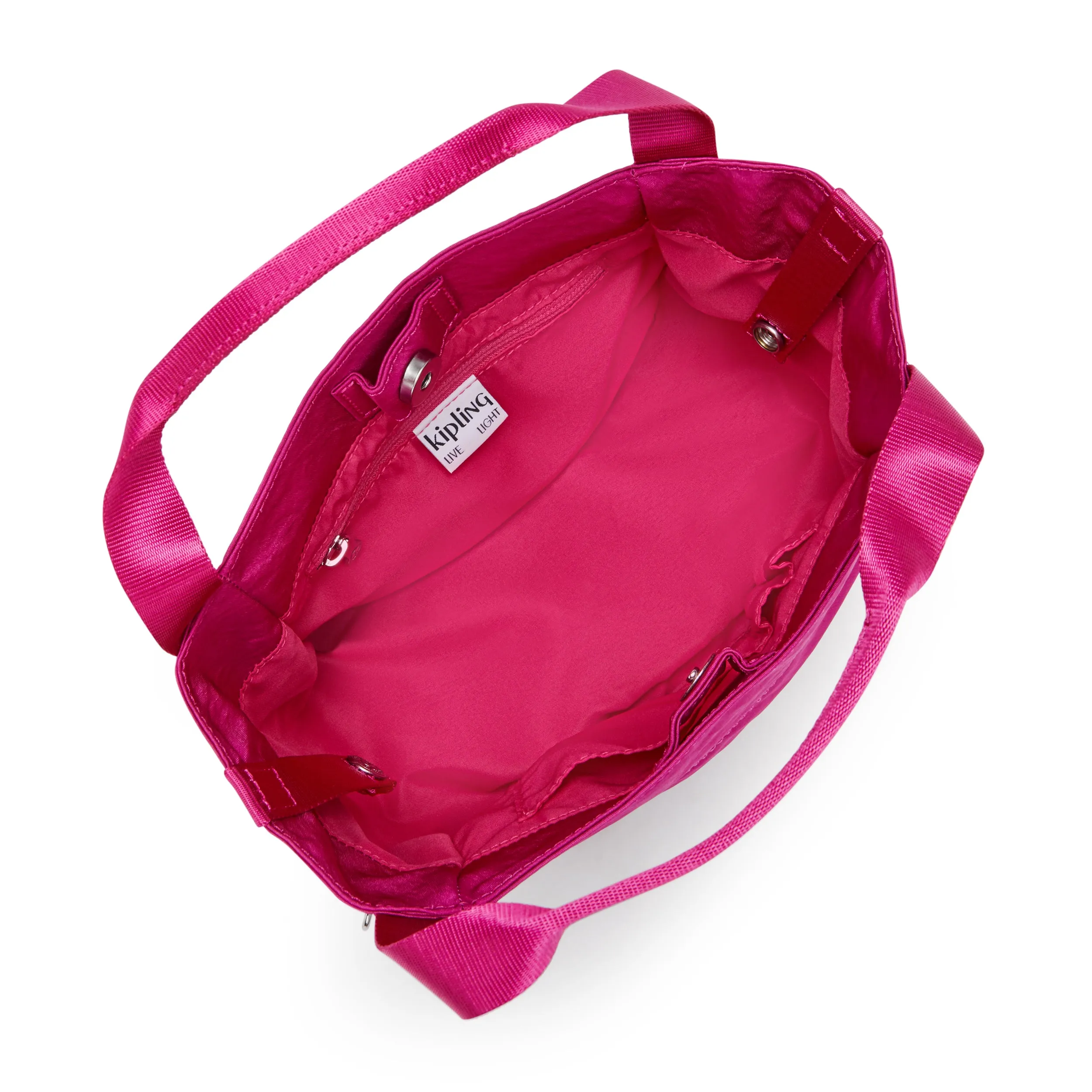 Kipling Bahar Satin Shoulder Bag - Fuchsia Night