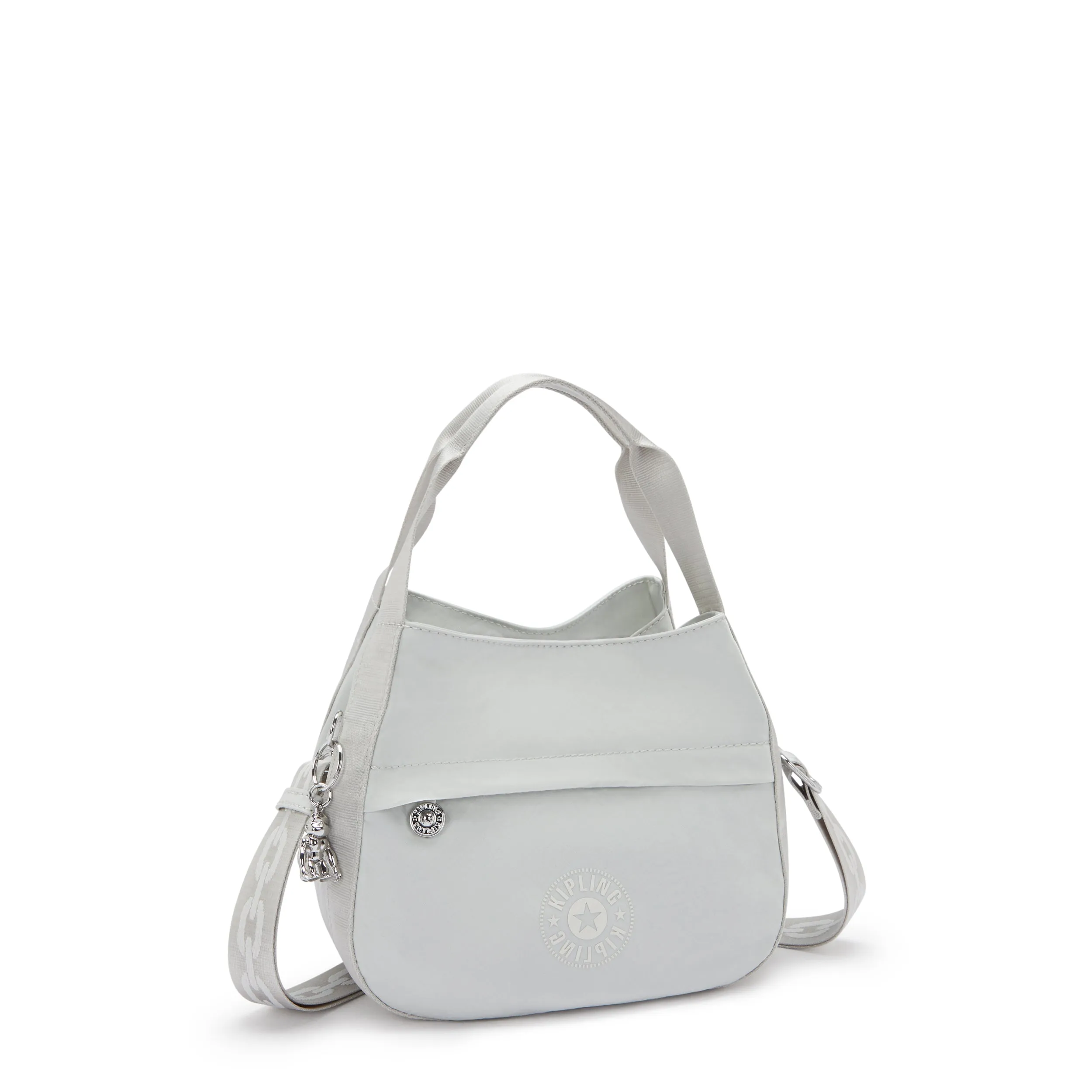 Kipling Bahar Satin Shoulder Bag - Silver Night
