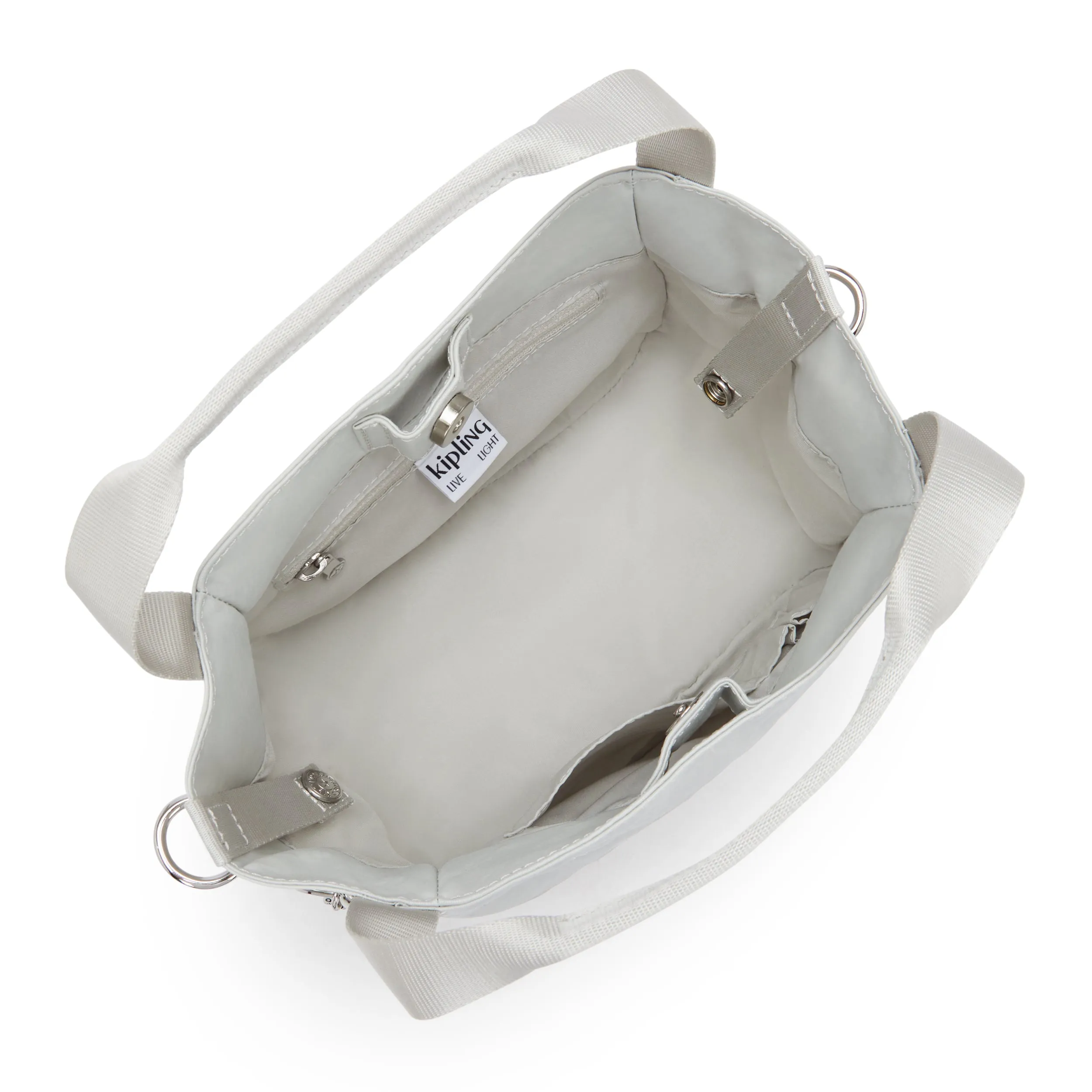 Kipling Bahar Satin Shoulder Bag - Silver Night