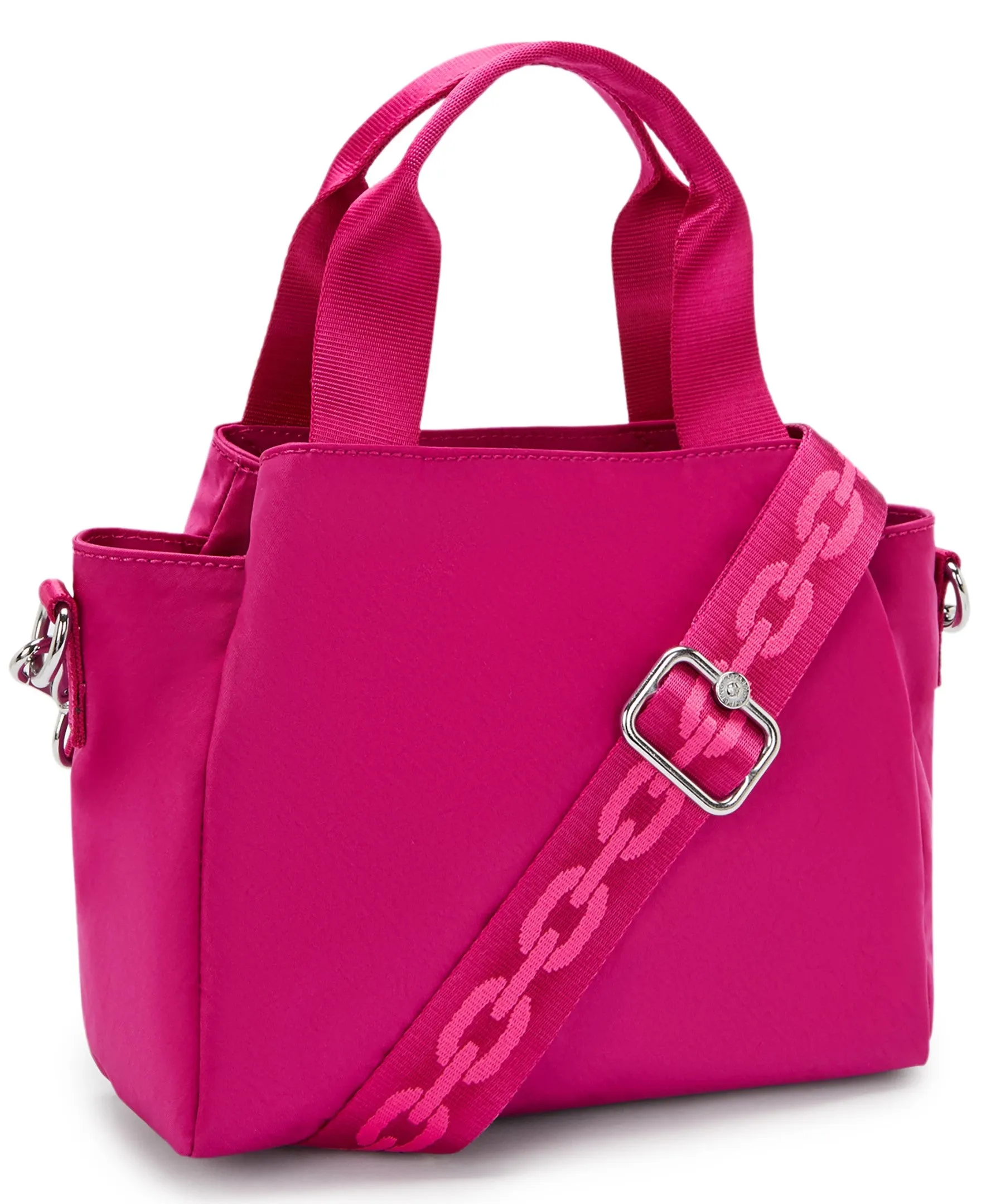 Kipling Cool Elysia Small Satin Shoulder Bag - Fuchsia Night