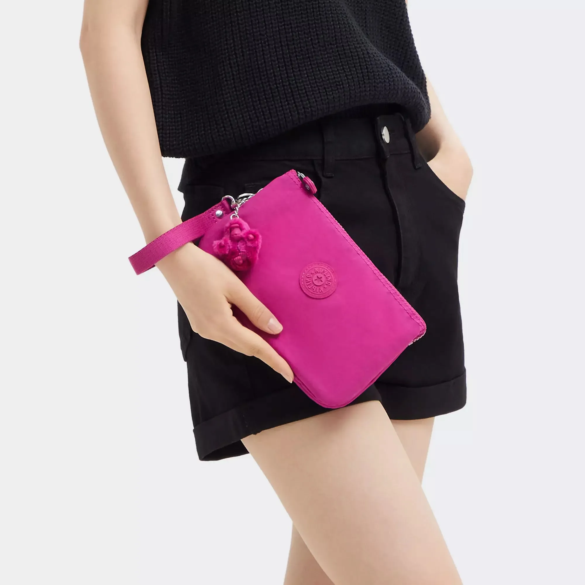 Kipling Creativity Extra Large Wristlet - Glowing Fuchsia
