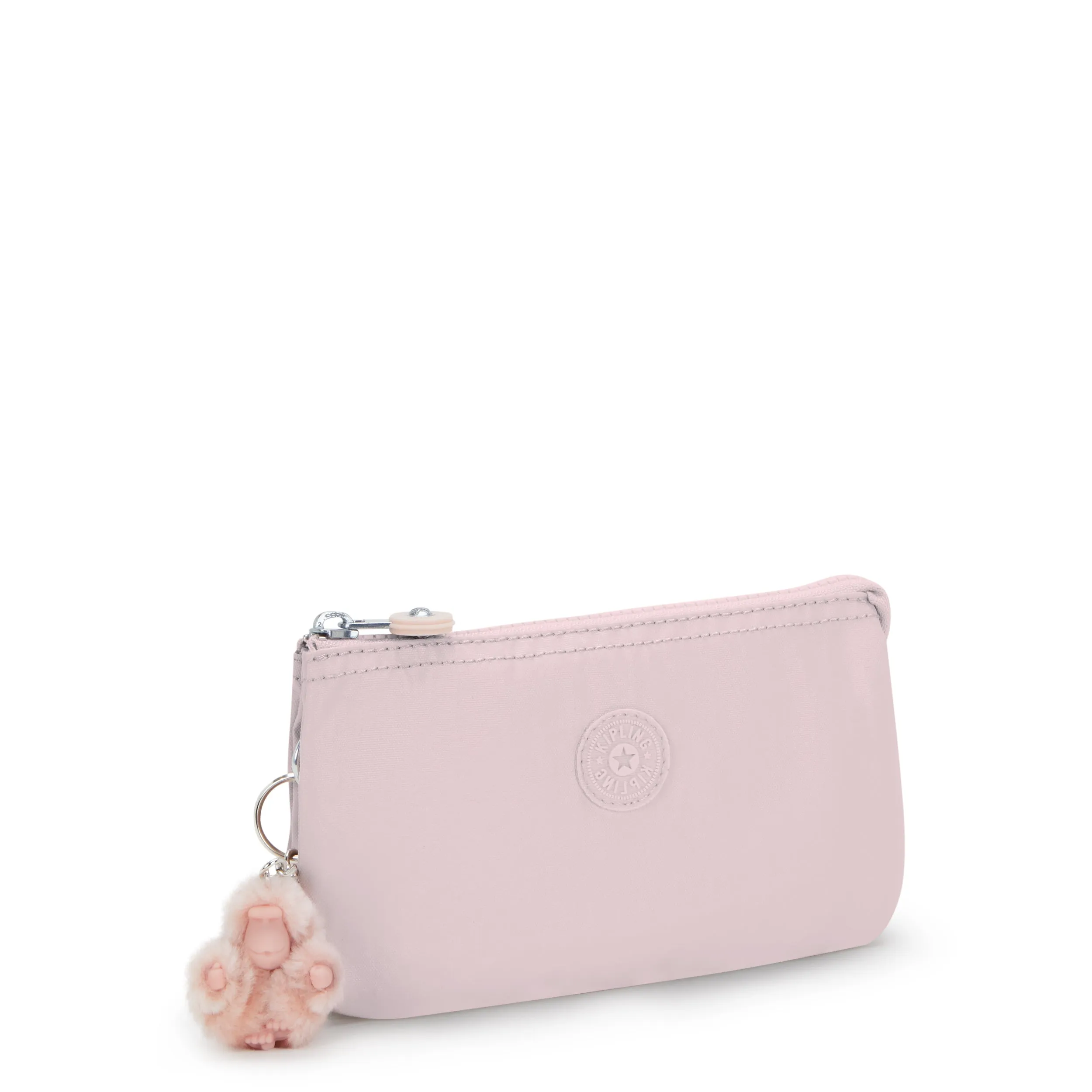 Kipling Creativity Large Metallic Pouch - Pink Shine