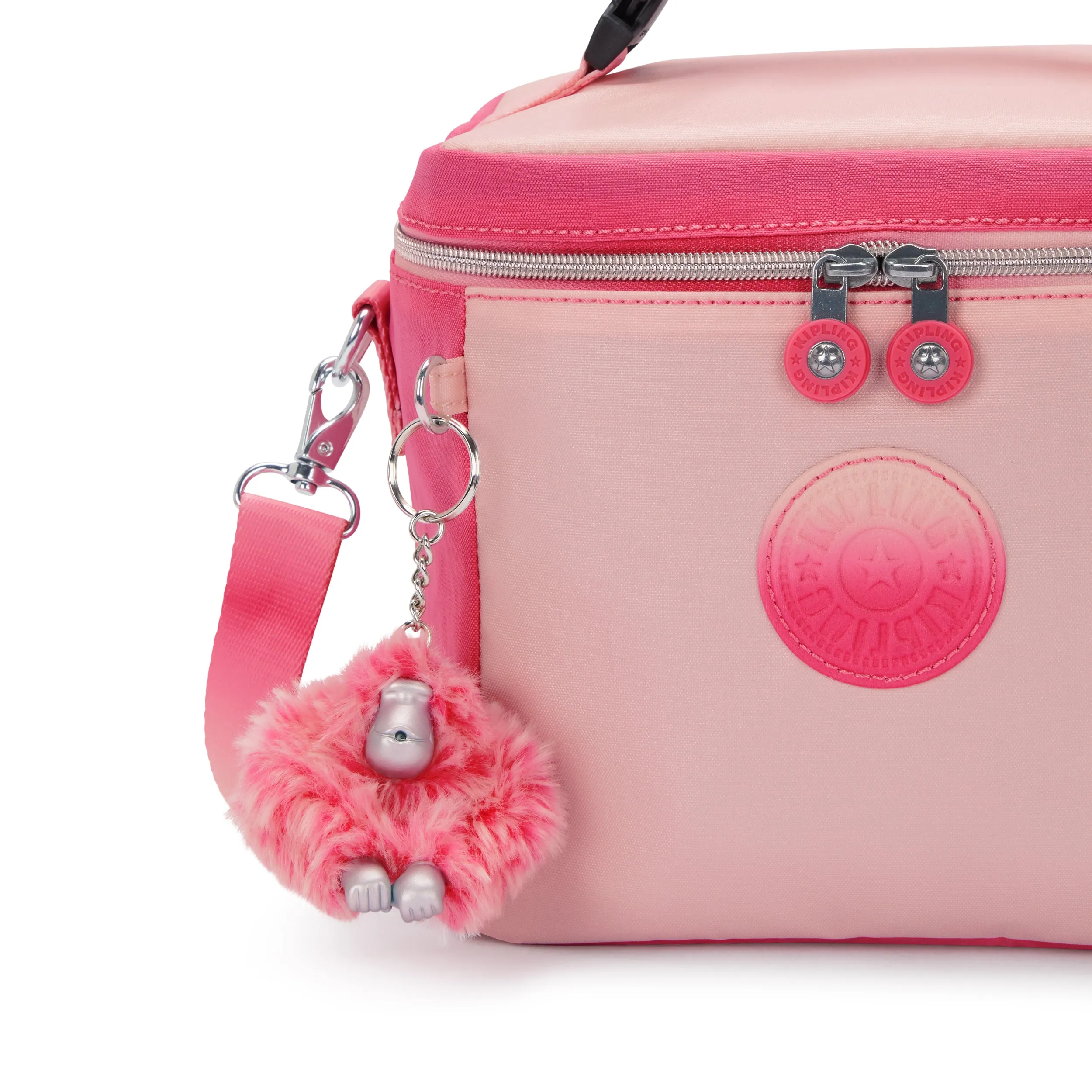 Kipling Graham Lunch Bag - Blush Met Bl
