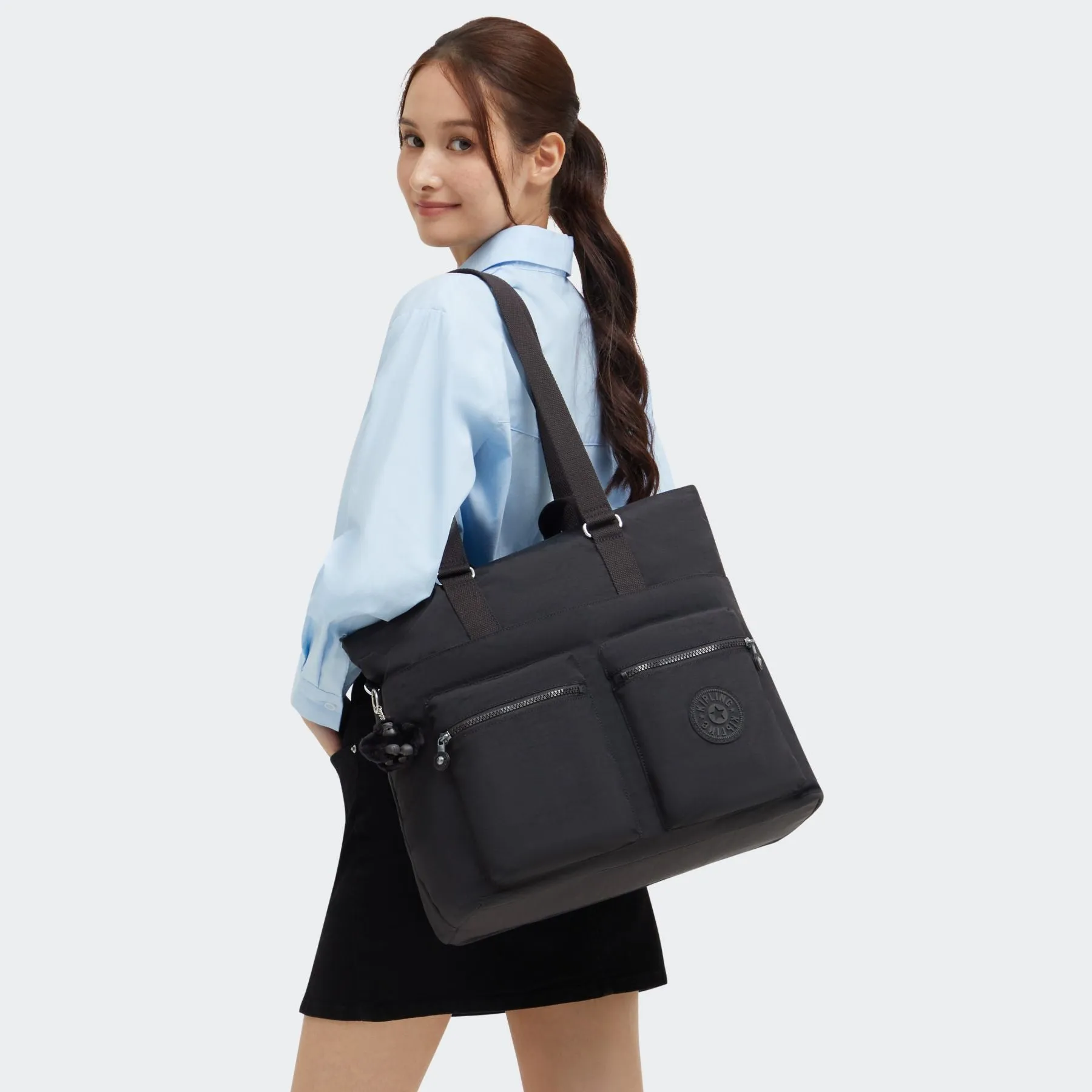 Kipling India 16" Laptop Tote Bag - Relaxed Grey