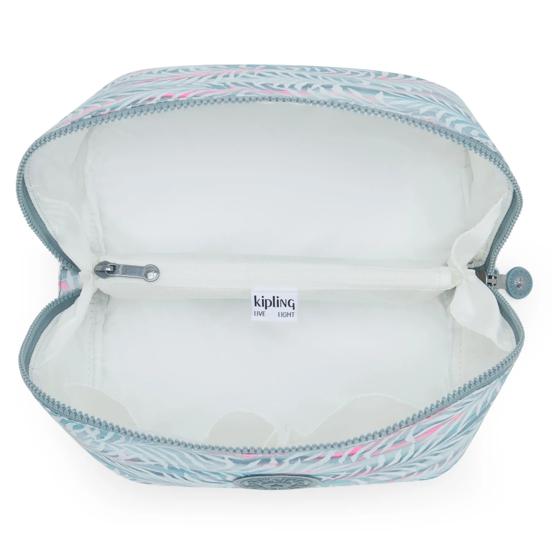 Kipling Mirko Medium Printed Toiletry Bag - Palmtree Leaves